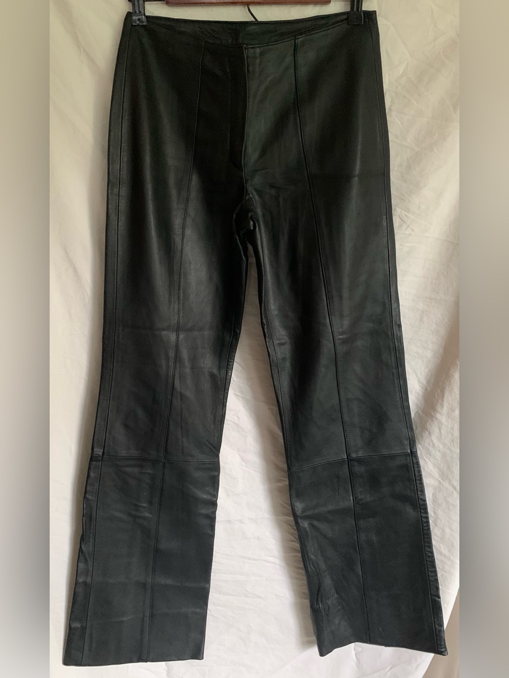 Wilsons Leather Maxima Size 4 Black Straight-Leg Leather Pants